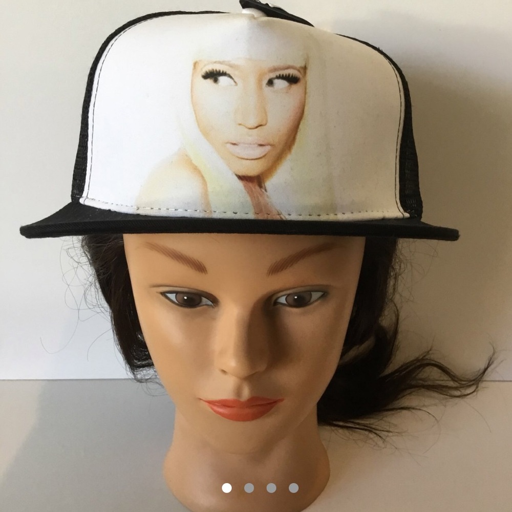 NWT NEW Nicki Minaj Black & White Trucker Hat